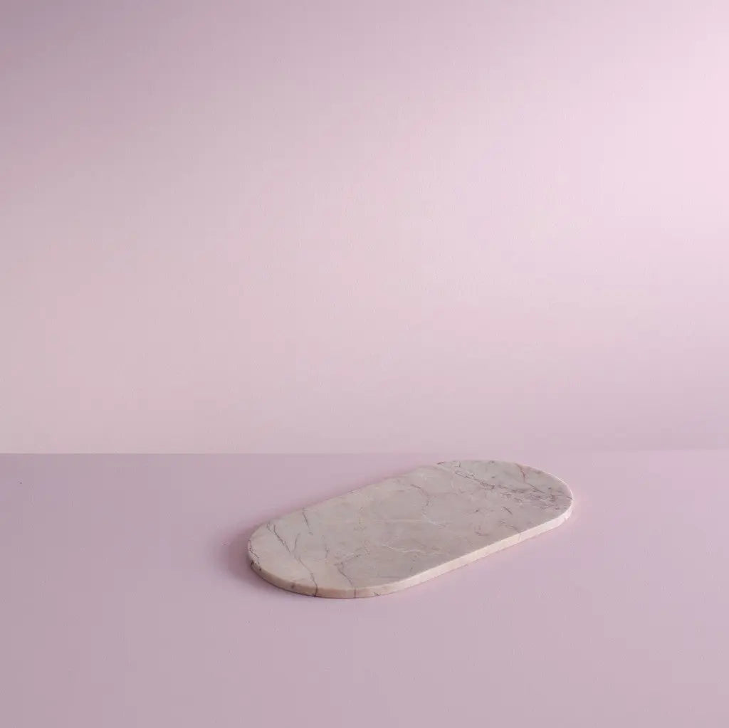 Pink Marble Pill Platter Honed Finish- House Of Stone Australia