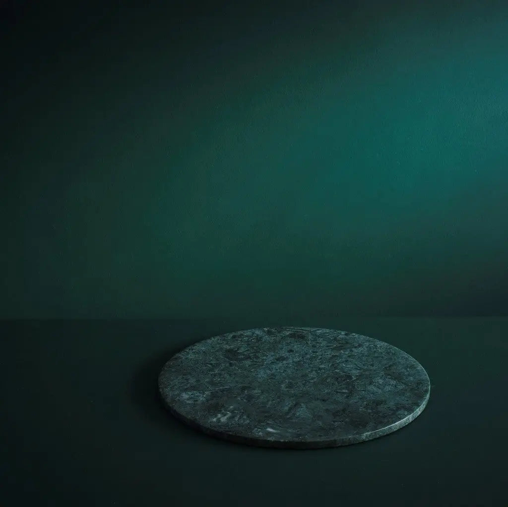 Green Marble Circle Platter Honed - House of Stone Australia