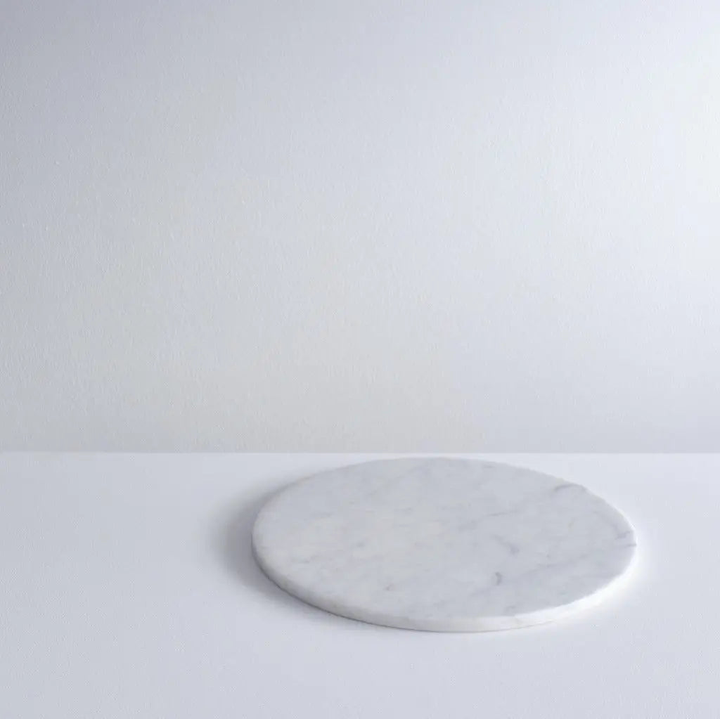 White Marble Circle Platter - House of Stone Australia