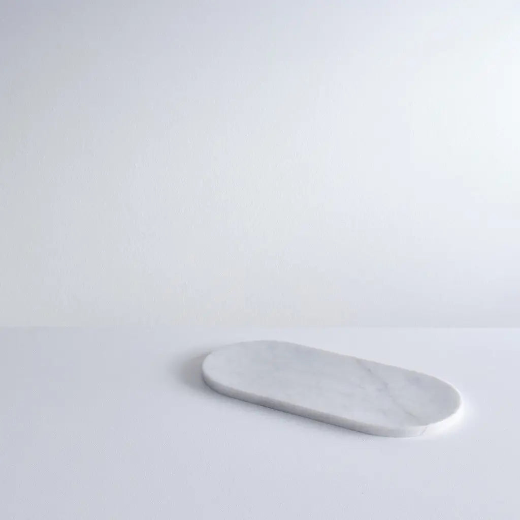White Marble Pill Platter - House of Stone Australia